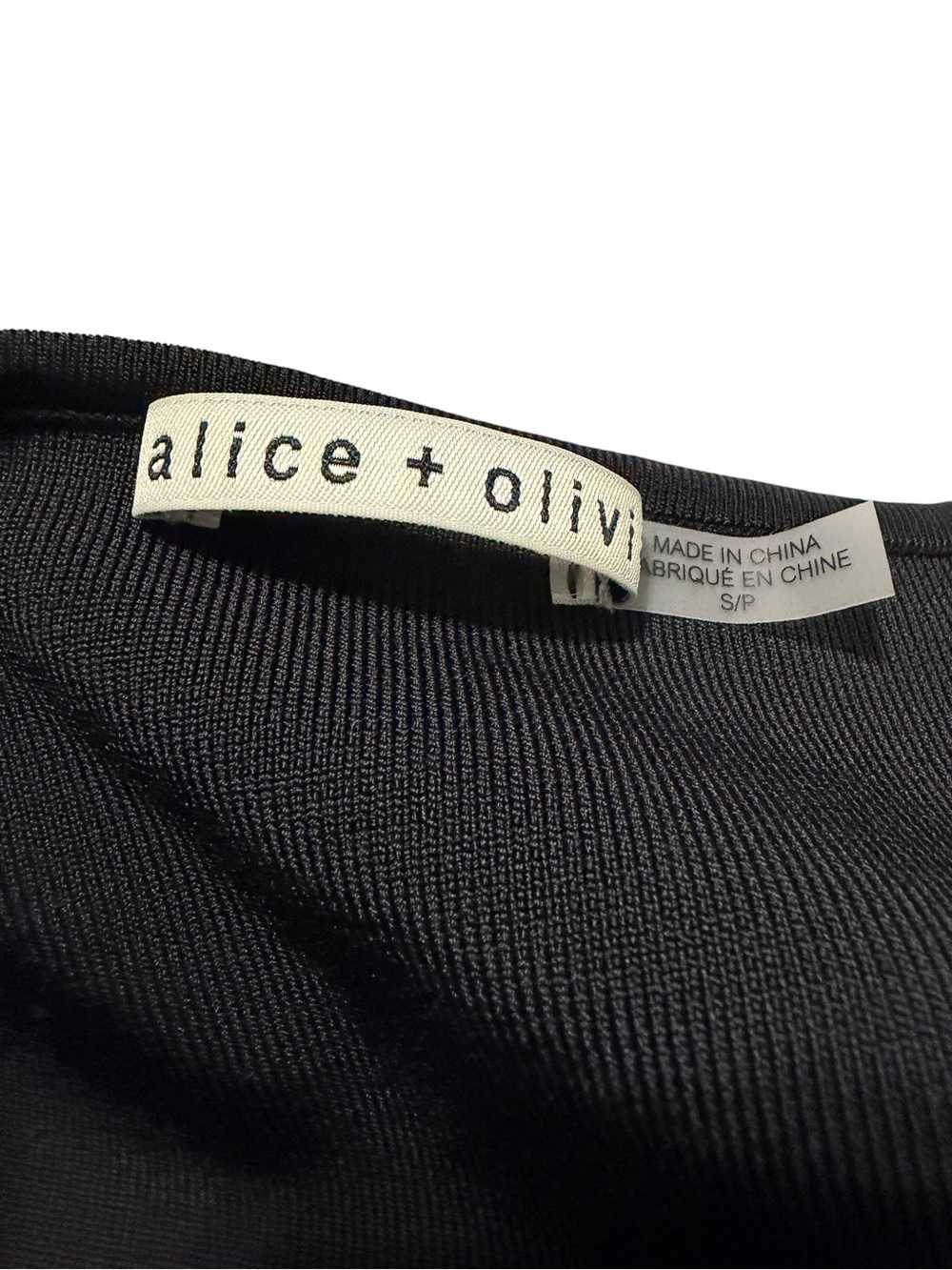 Alice + Olivia Abella Puff Sleeve Square Neck Top | Black | Small - Picture 4 of 6